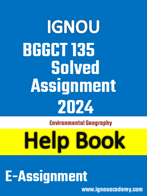 IGNOU BGGCT 135 Solved Assignment 2024